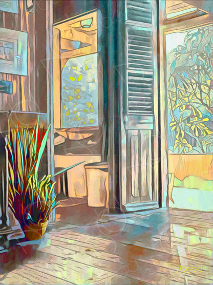 Salon en galerie