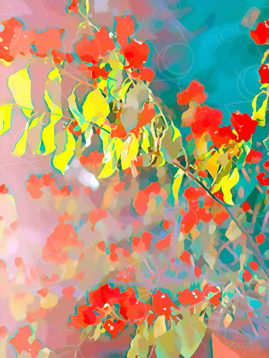 Gouttes de bougainvilliers