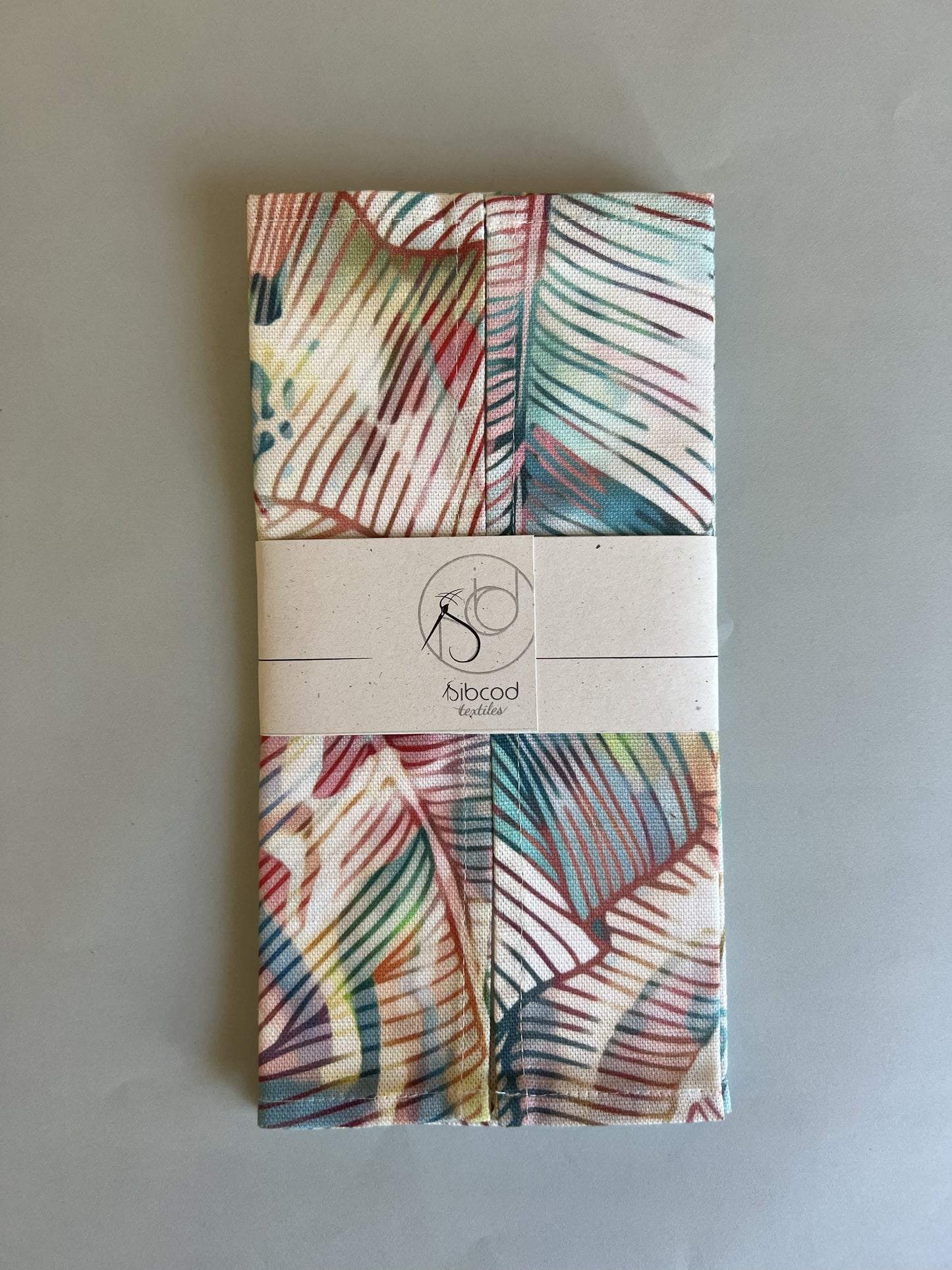 4 Serviettes de Table - Feuille Banane