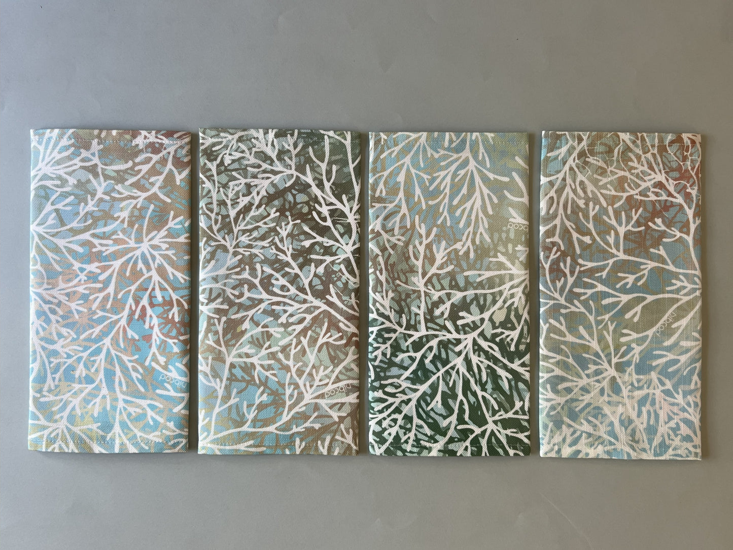 4 Serviettes de Table - Corail
