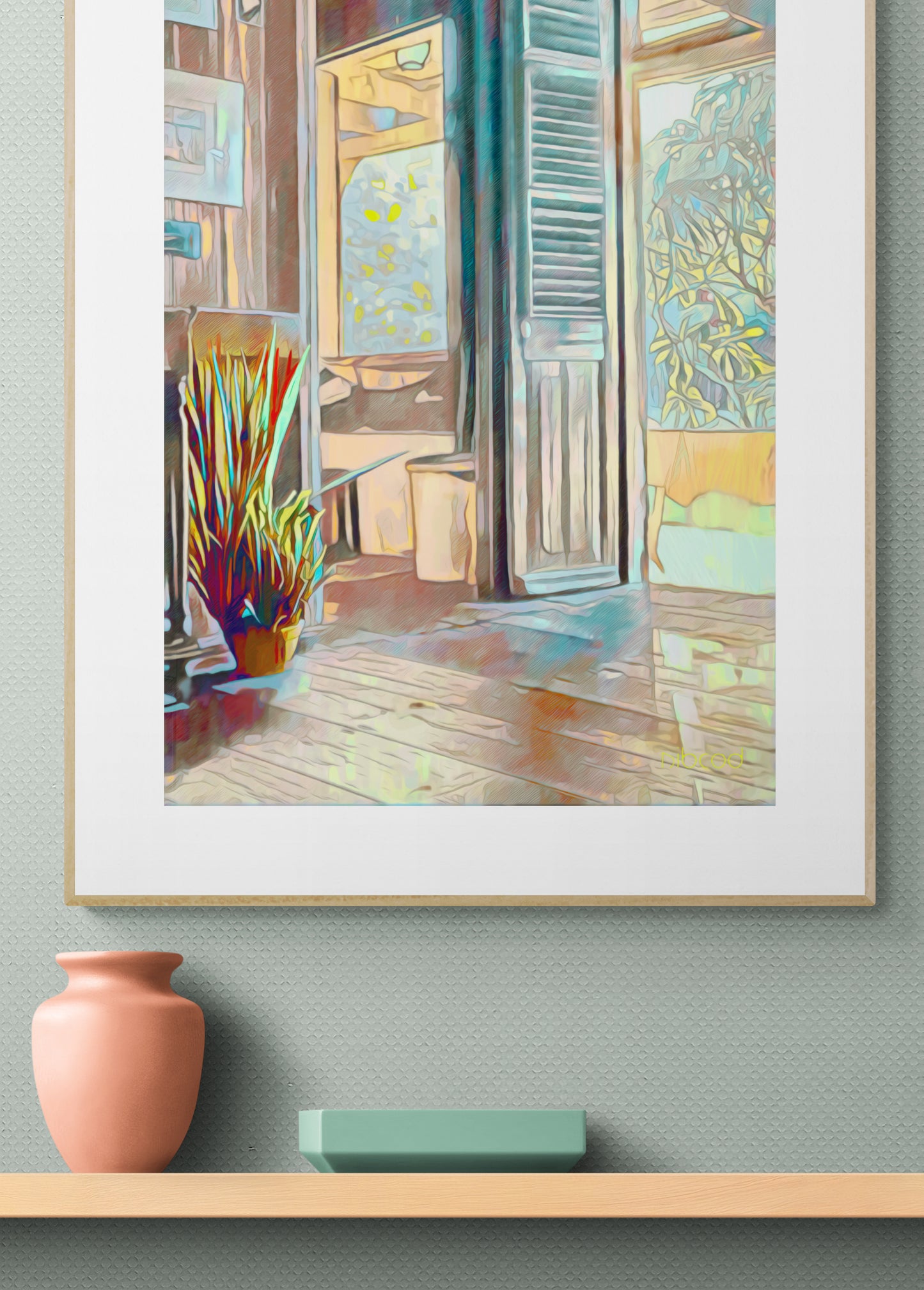 Salon en galerie